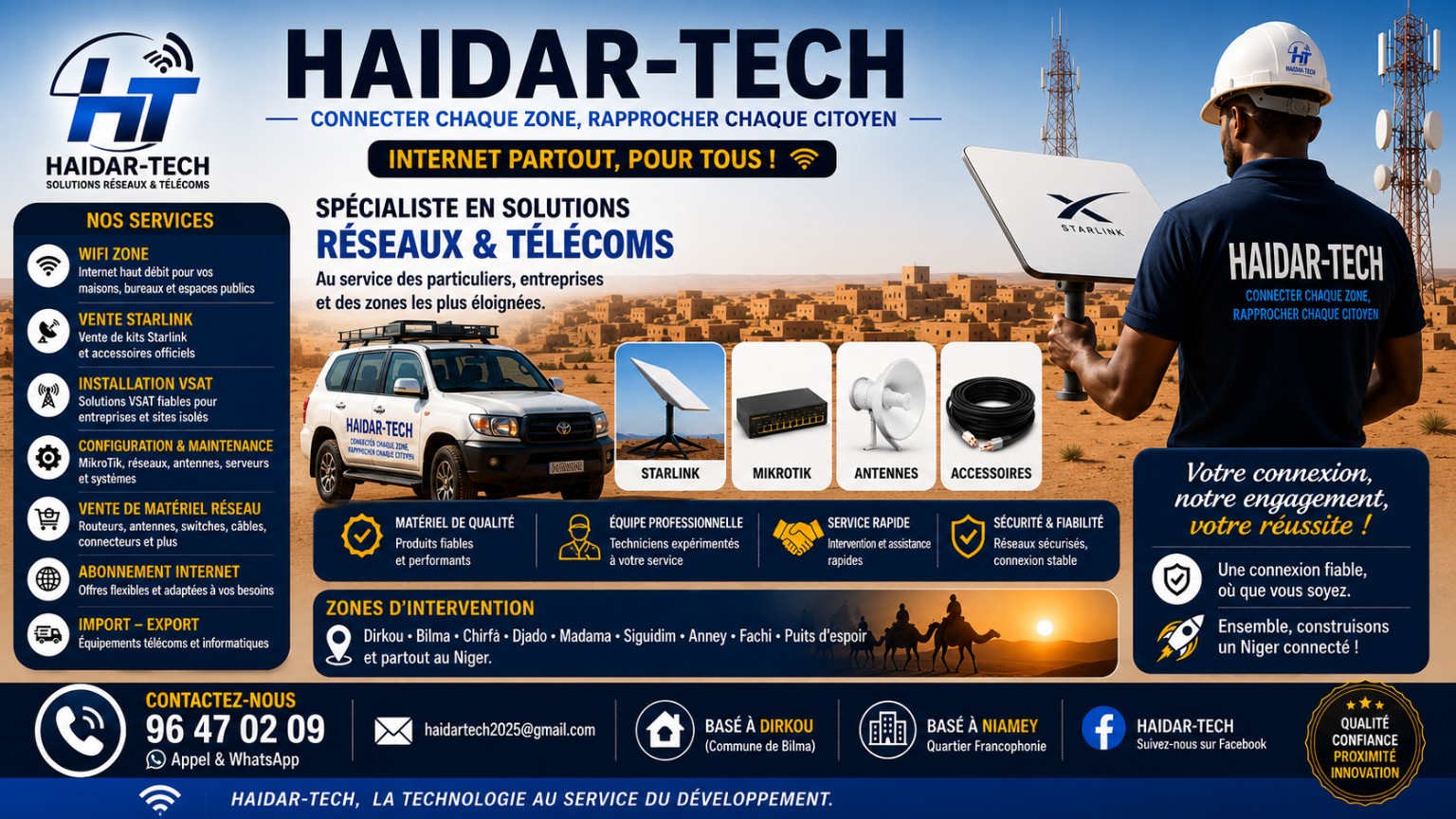 HAIDAR-TECH solutions réseaux et télécoms